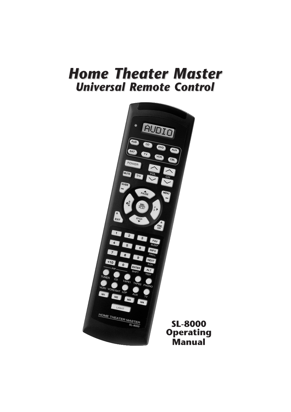 Home Theater Master® SL-8000 Manual