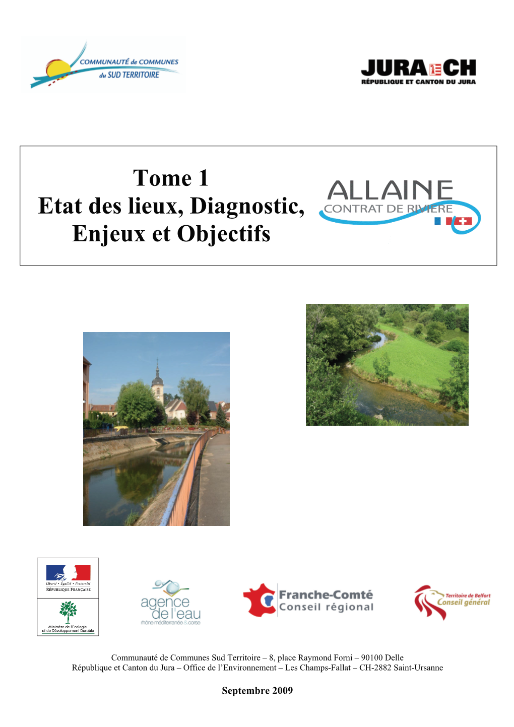 Tome 1 Etat Des Lieux, Diagnostic, Enjeux Et Objectifs