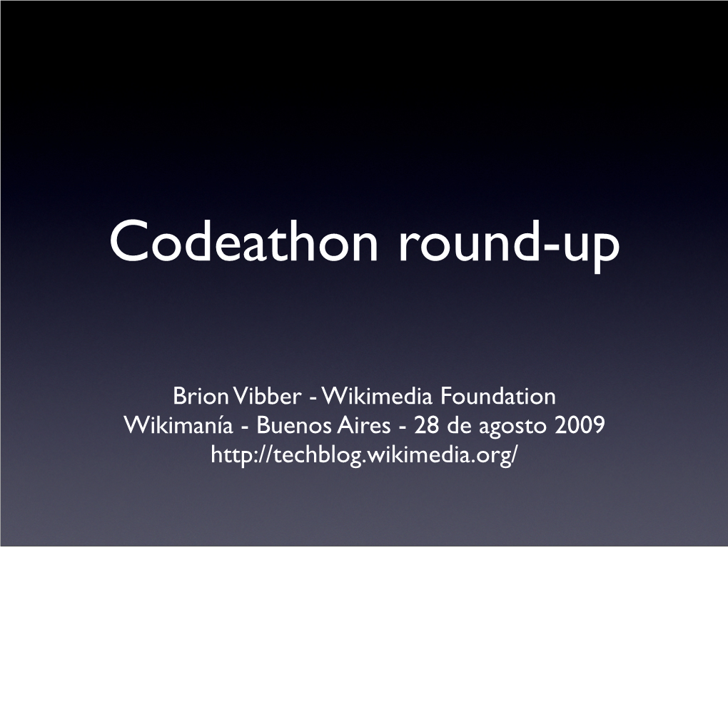 2009 Wikimania Codeathon Roundup.Pdf