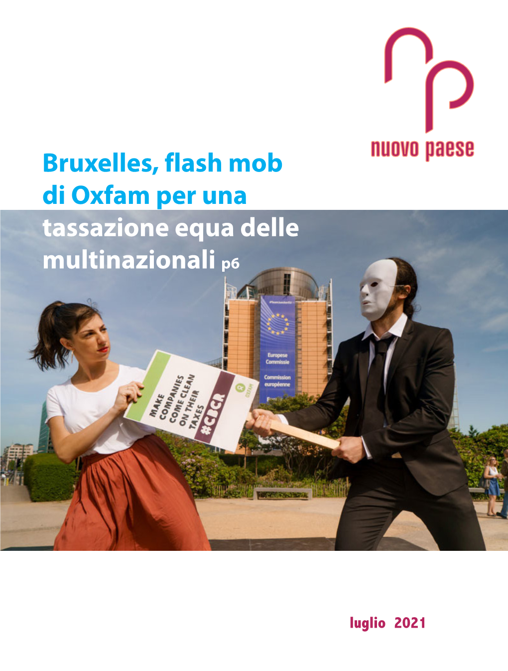 Bruxelles, Flash Mob Di Oxfam Per Una Tassazione Equa Delle Multinazionali P6