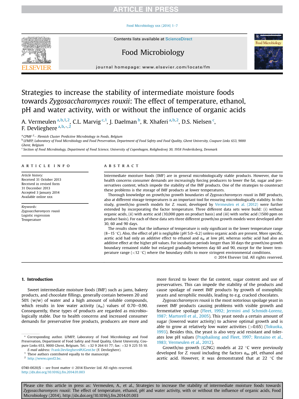 Strategies to Increase the Stability of Intermediate Moisture Foods