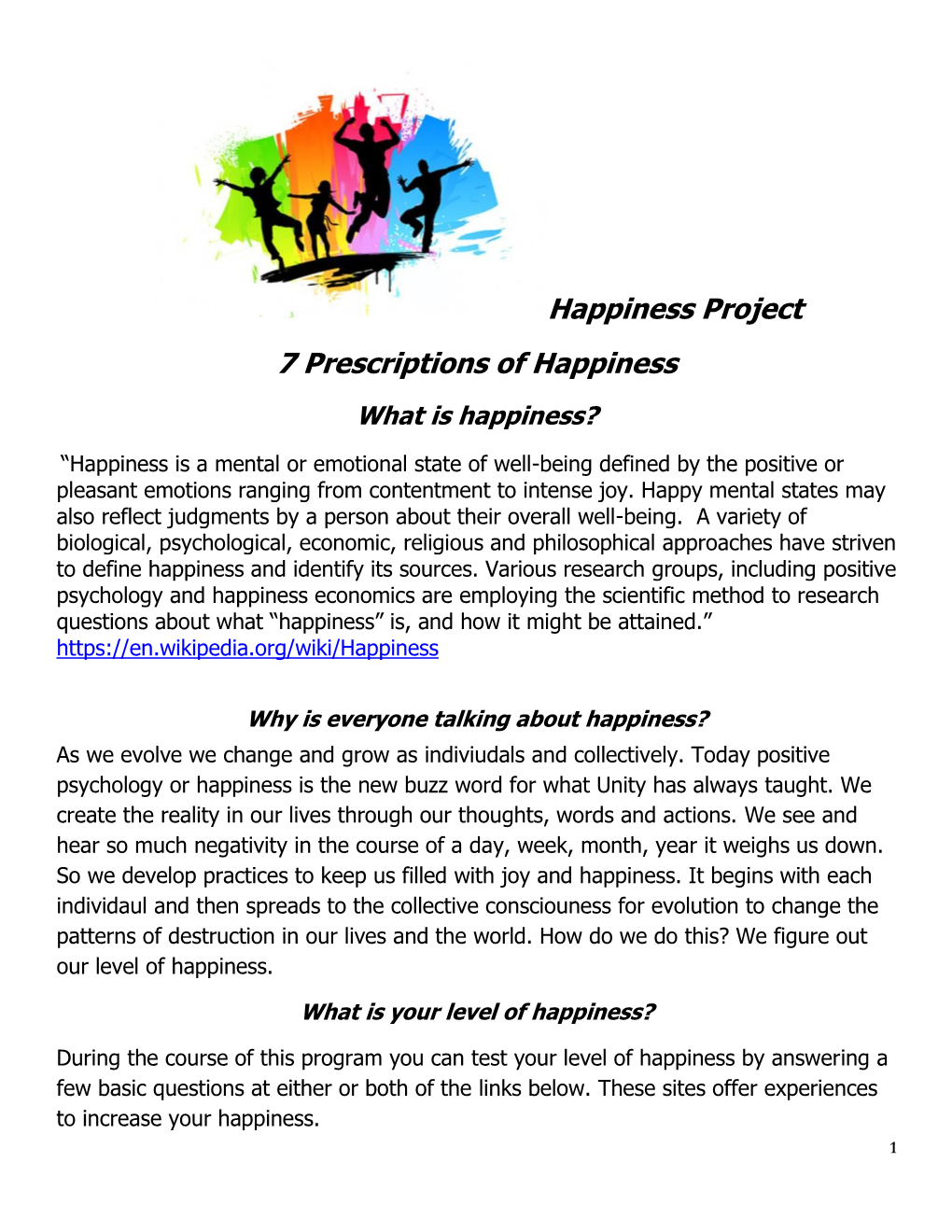 Happiness Project 7 Prescriptions of Happiness