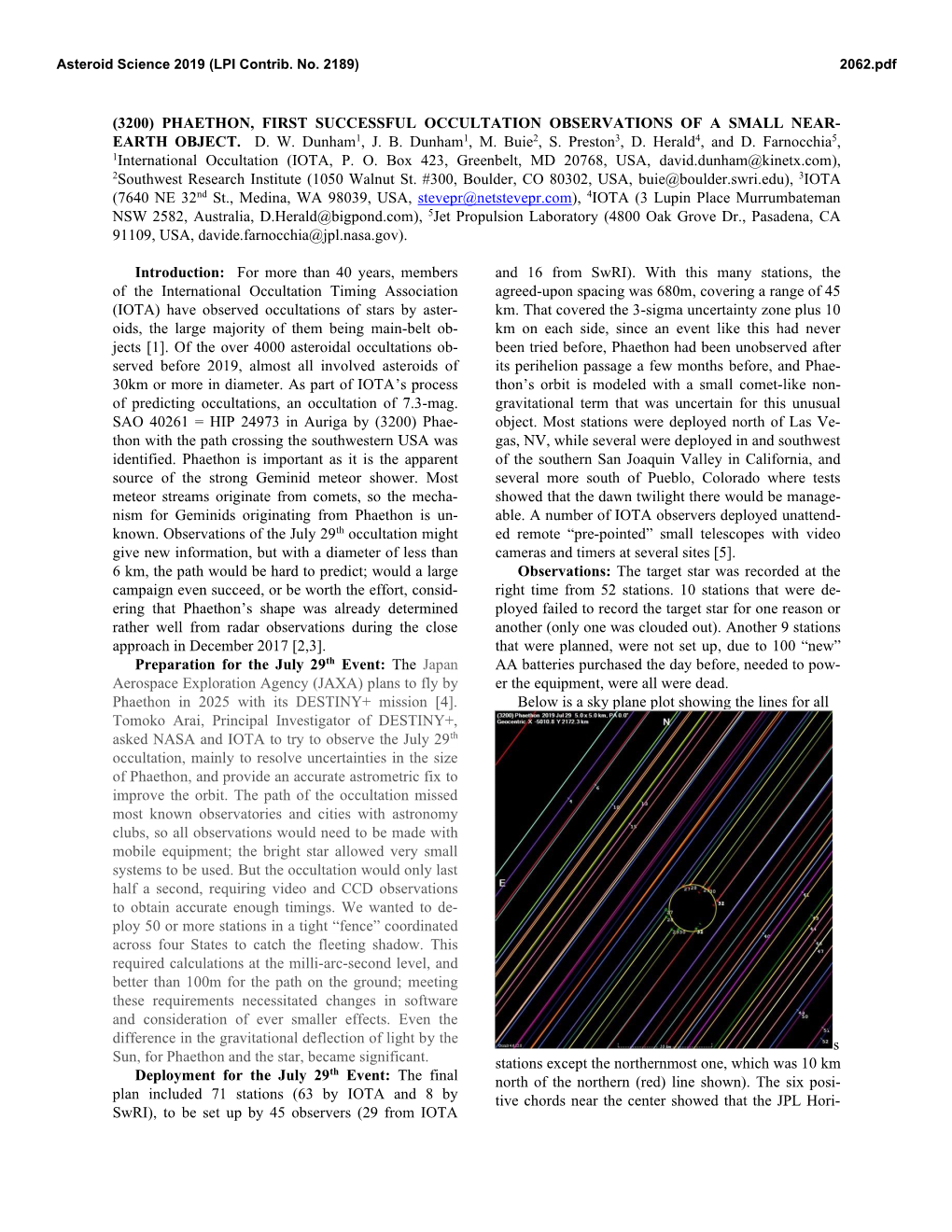 (3200) Phaethon, First Successful Occultation Observations of a Small Near- Earth Object