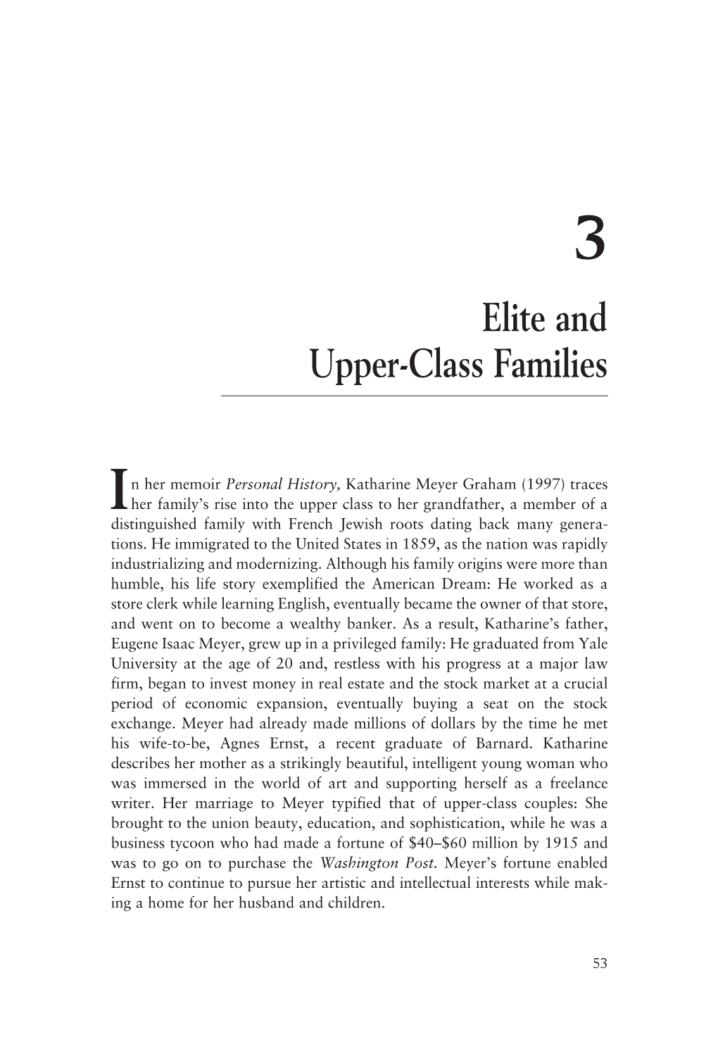 3. Elite and Upper-Class Families