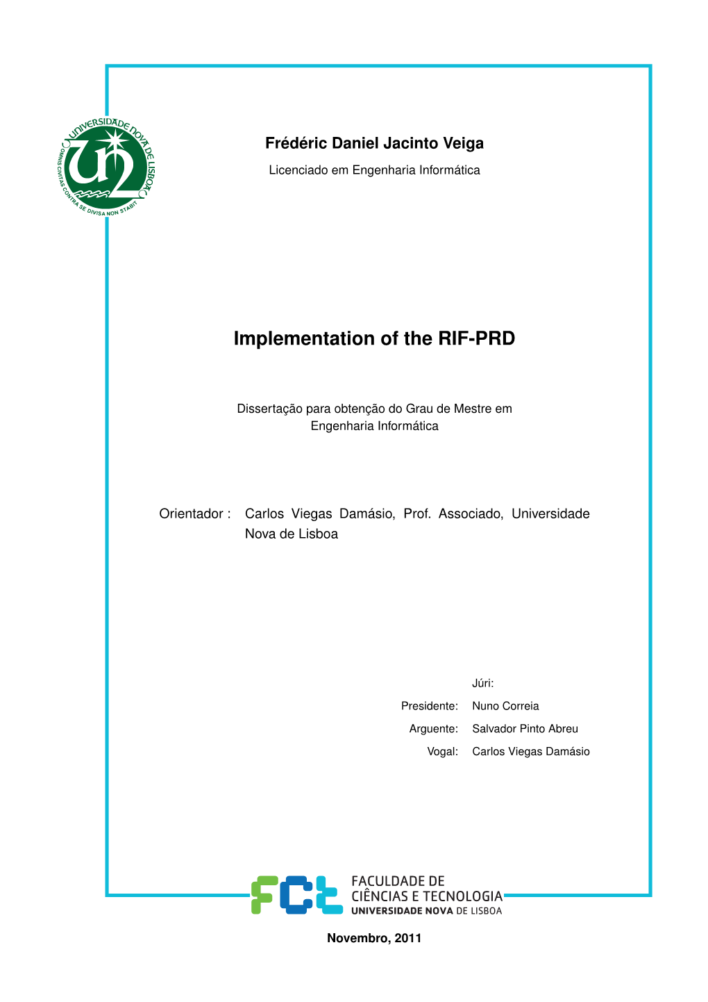 Implementation of the RIF-PRD