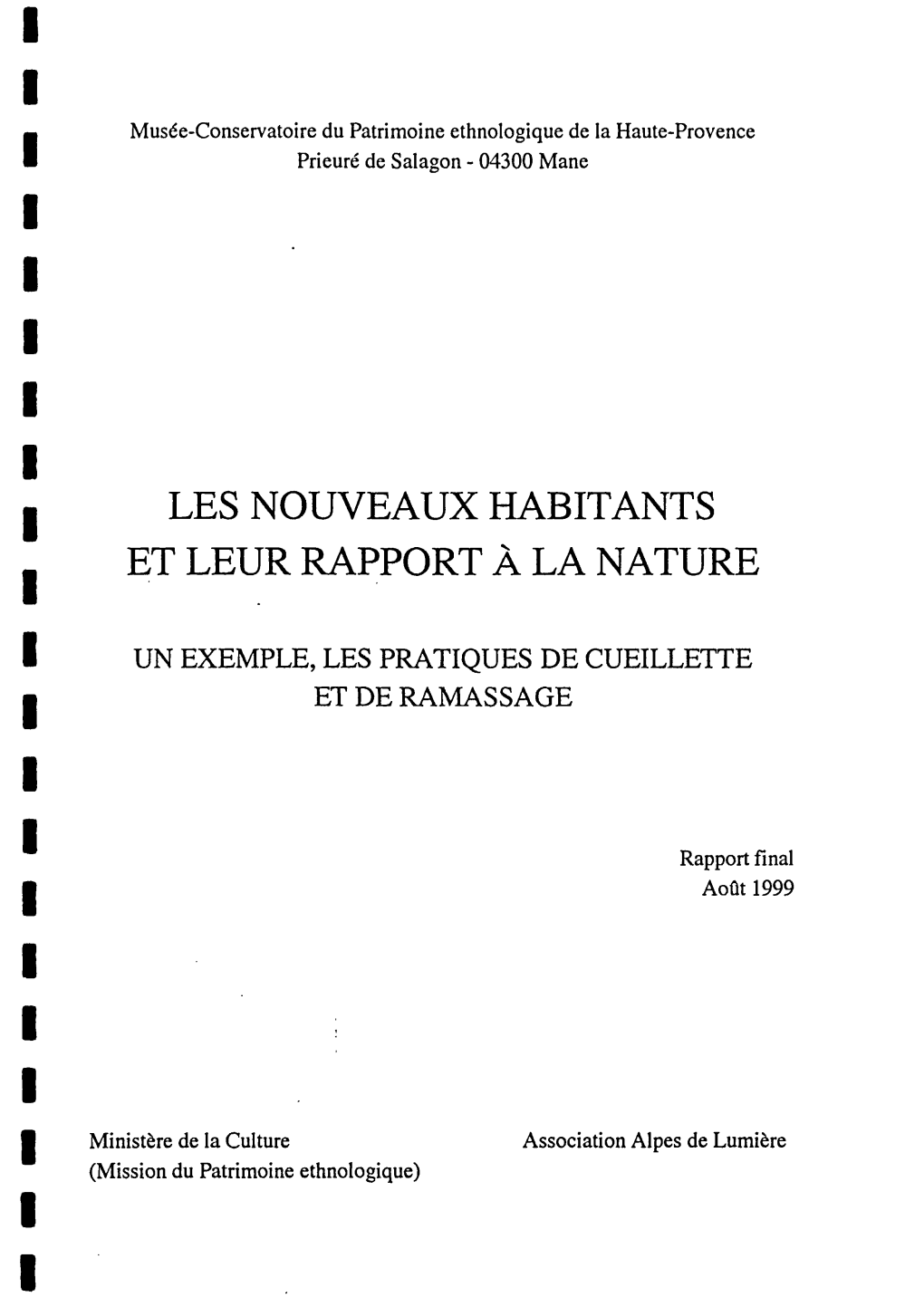 Les Nouveaux Habitants Et Leur Rapport À La Nature