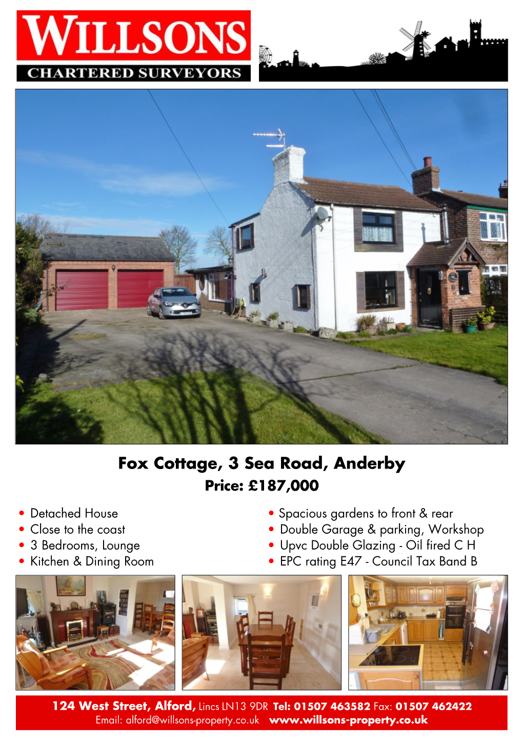 Fox Cottage, 3 Sea Road, Anderby