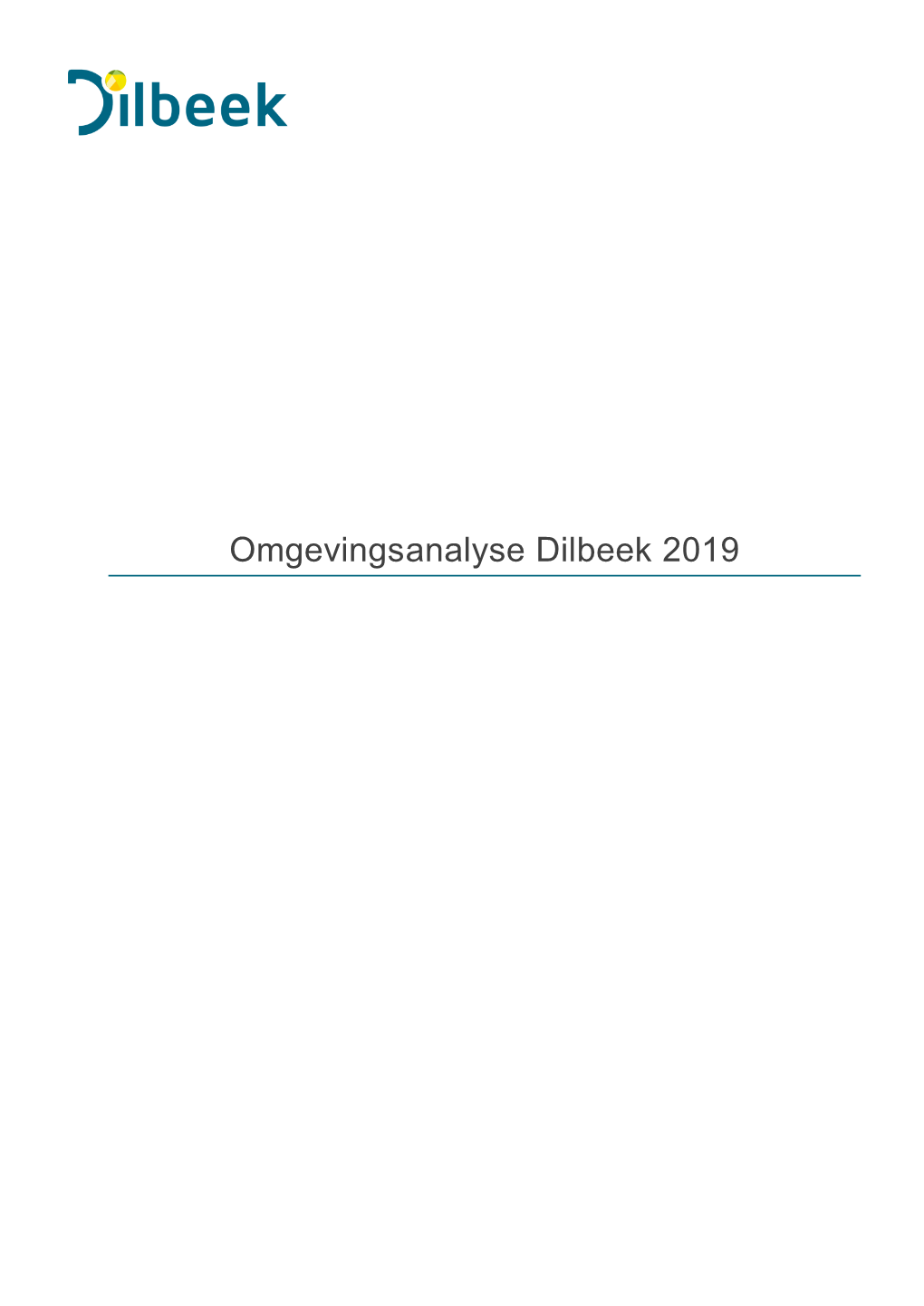 Omgevingsanalyse Dilbeek 2019