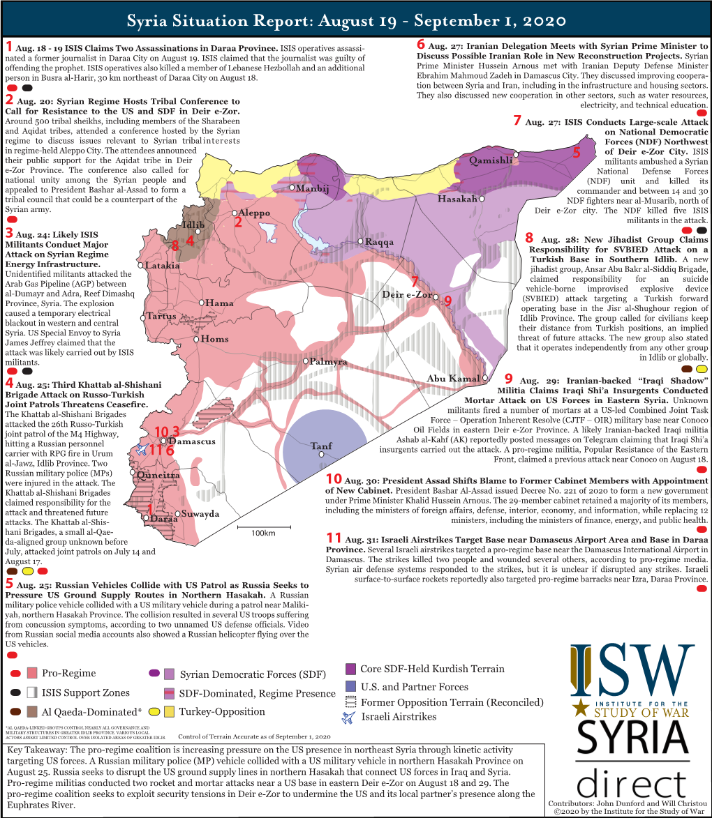 Syria SITREP August 19