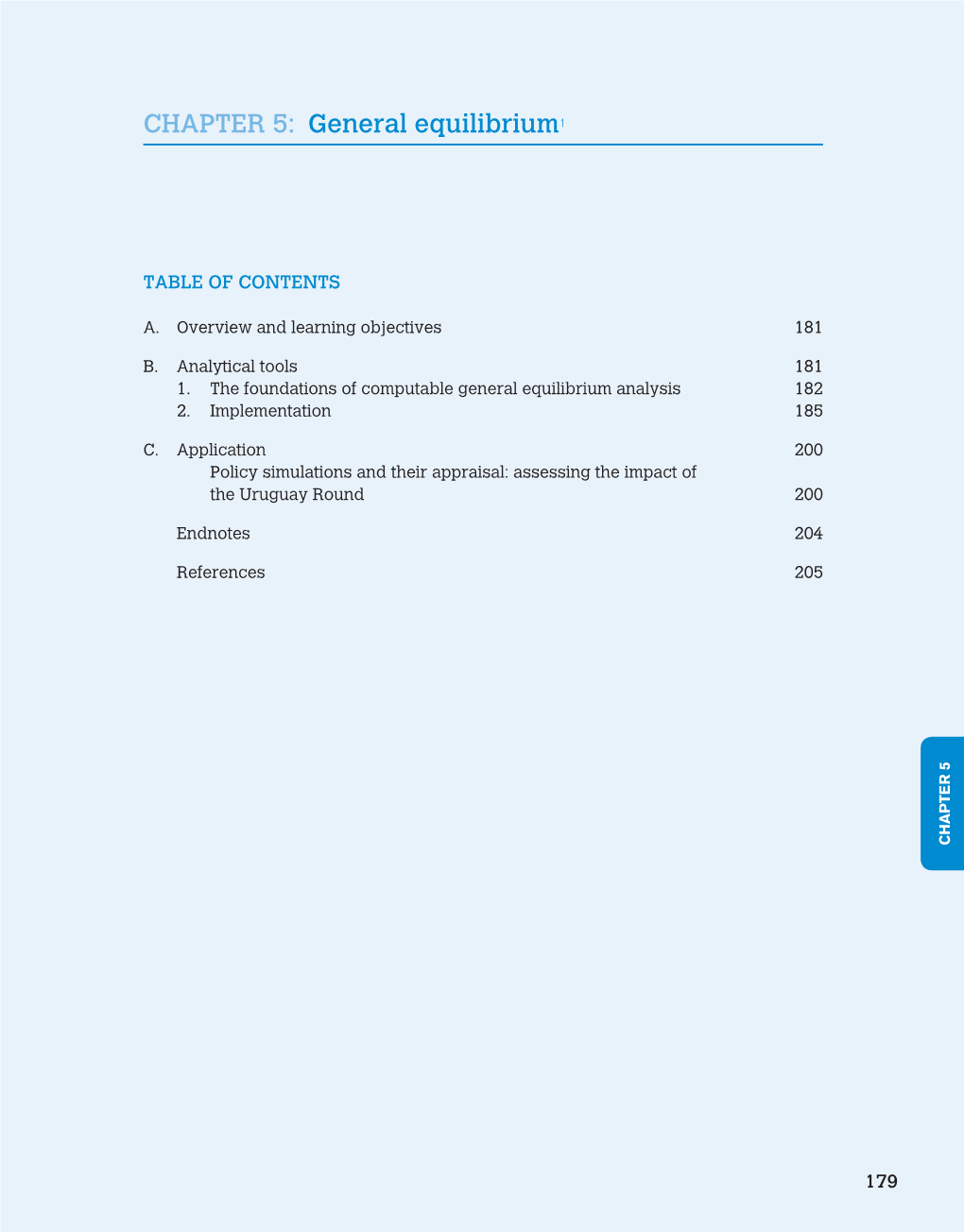 CHAPTER 5: General Equilibrium1