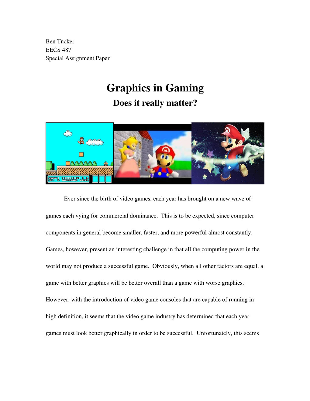Graphics in Gaming Does It Really Matter?
