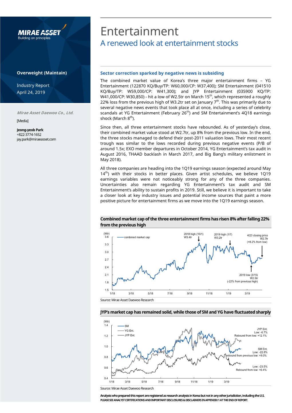 A Renewed Look at Entertainment Stocks