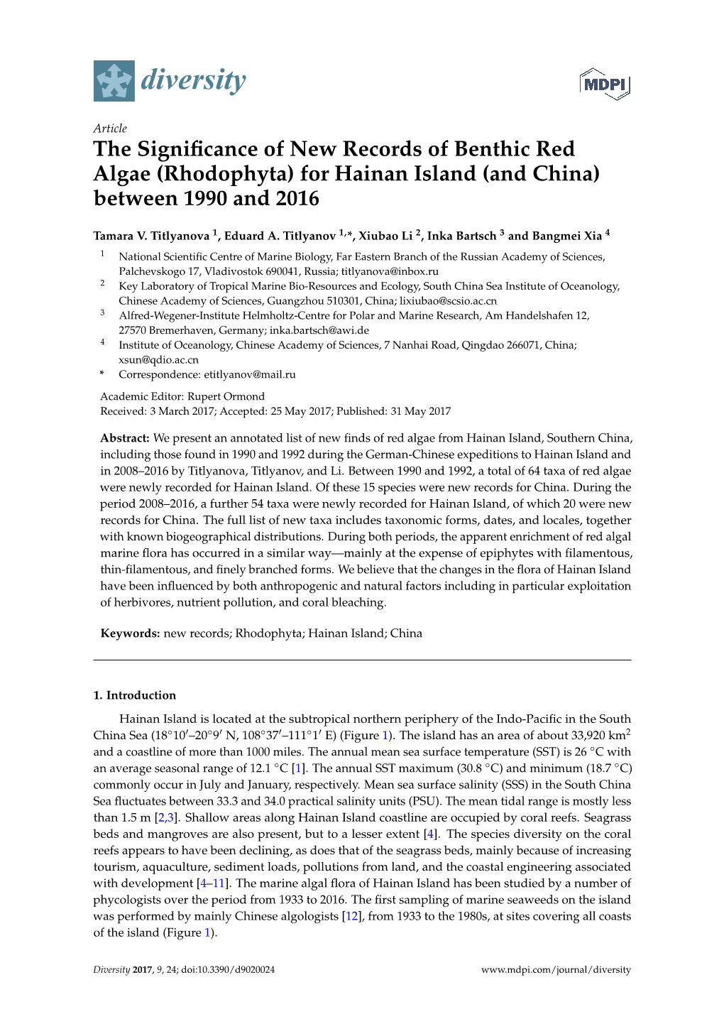 For Hainan Island (And China) Between 1990 and 2016