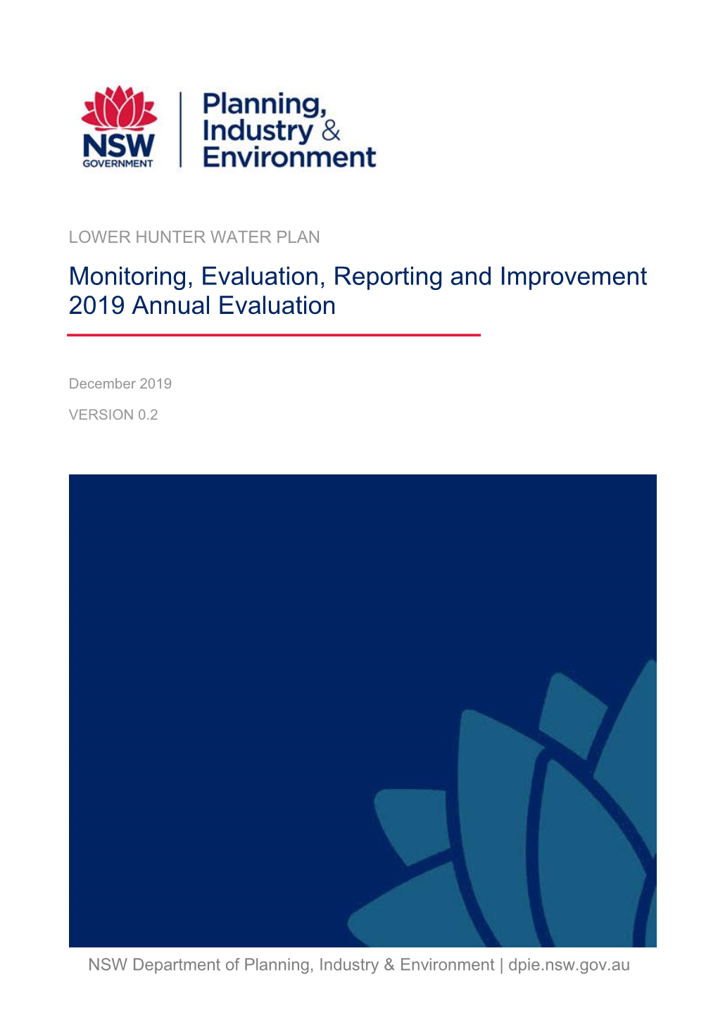 Monitoring, Evaluation, Reporting and Improvement Annual Evaluation 2019