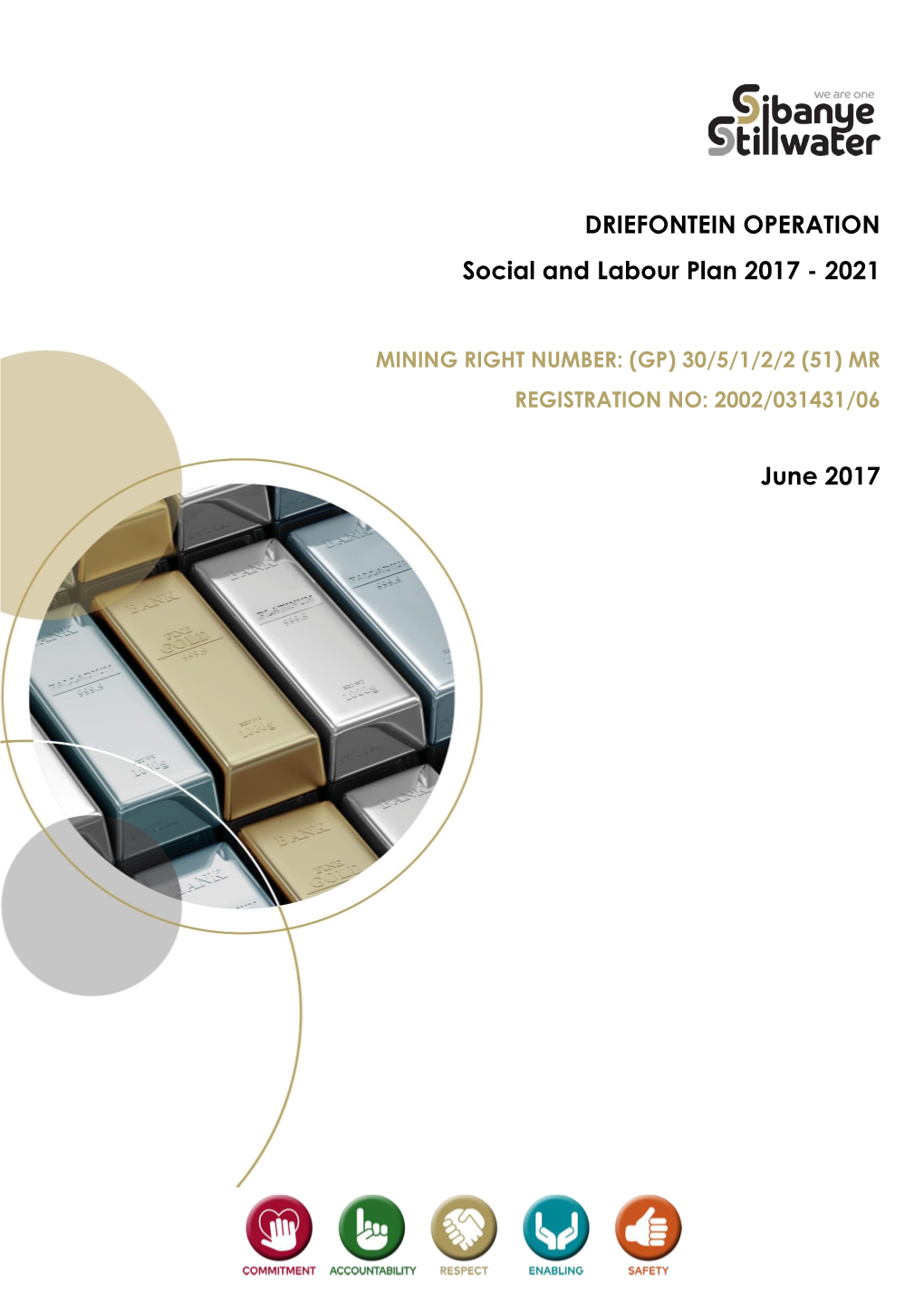 DRIEFONTEIN OPERATION Social and Labour Plan 2017 - 2021