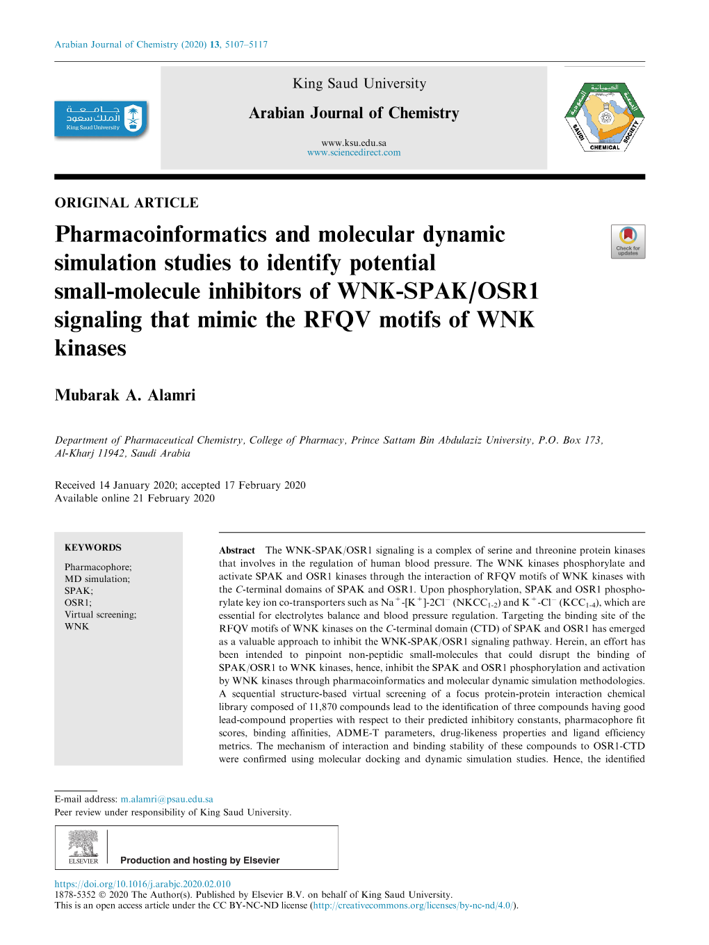 Pharmacoinformatics and Molecular Dynamic Simulation Studies To