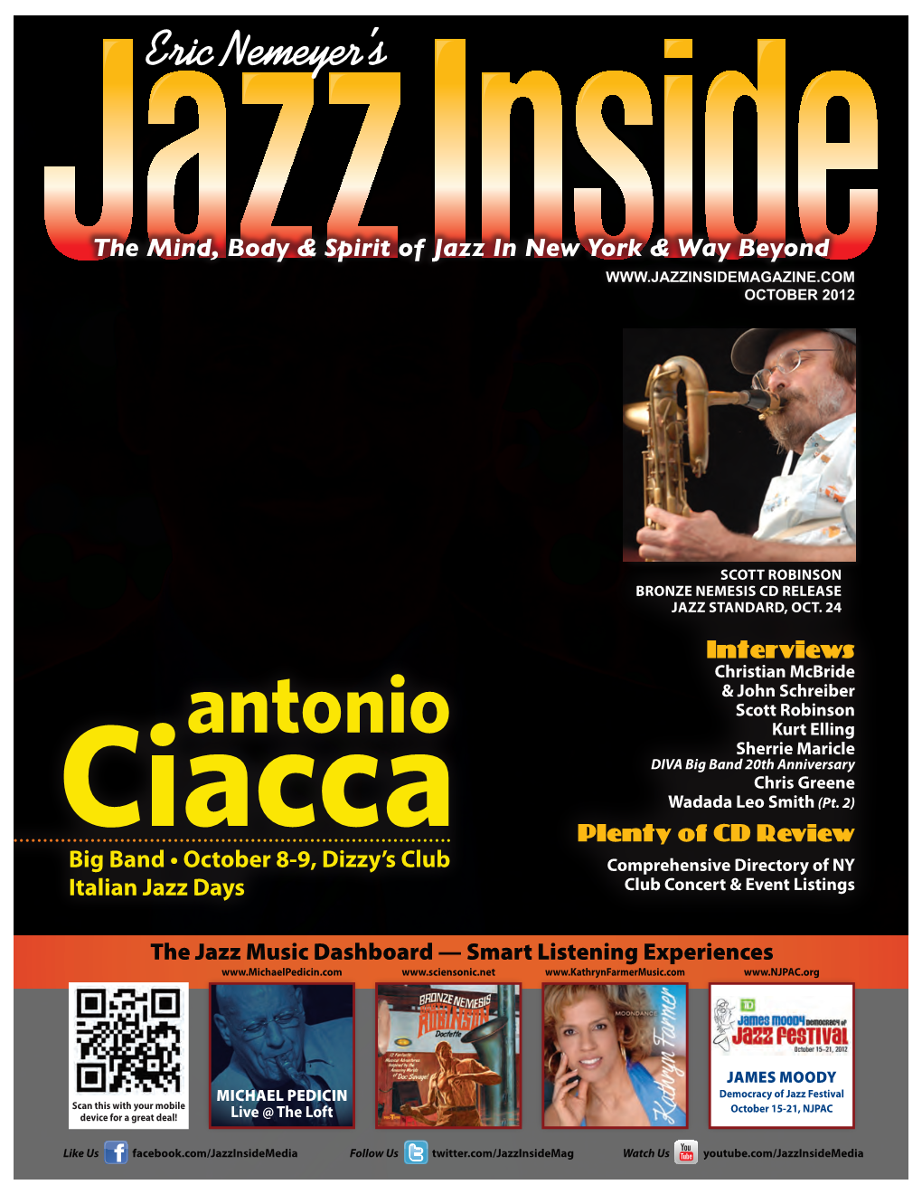 Jazz Inside Magazine � to Advertise CALL: 215-887-8880 and a Nice Tone on the Alto