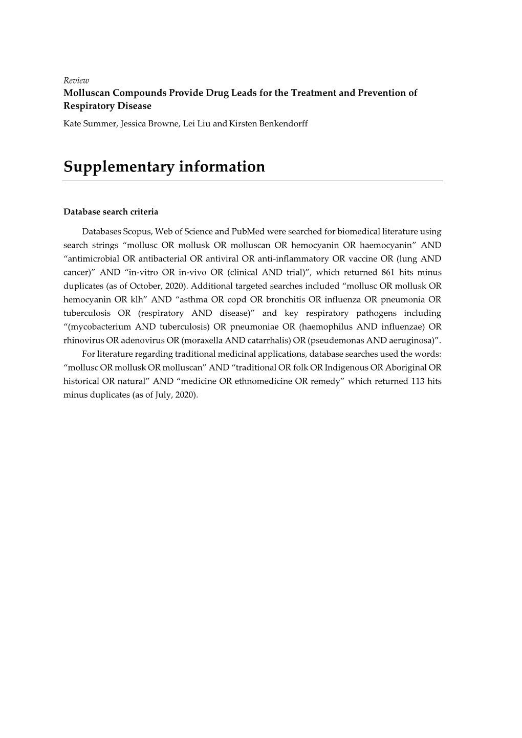 Supplementary Information