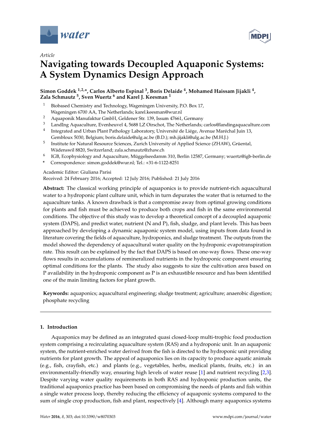 Navigating Towards Decoupled Aquaponic Systems: a System Dynamics Design Approach