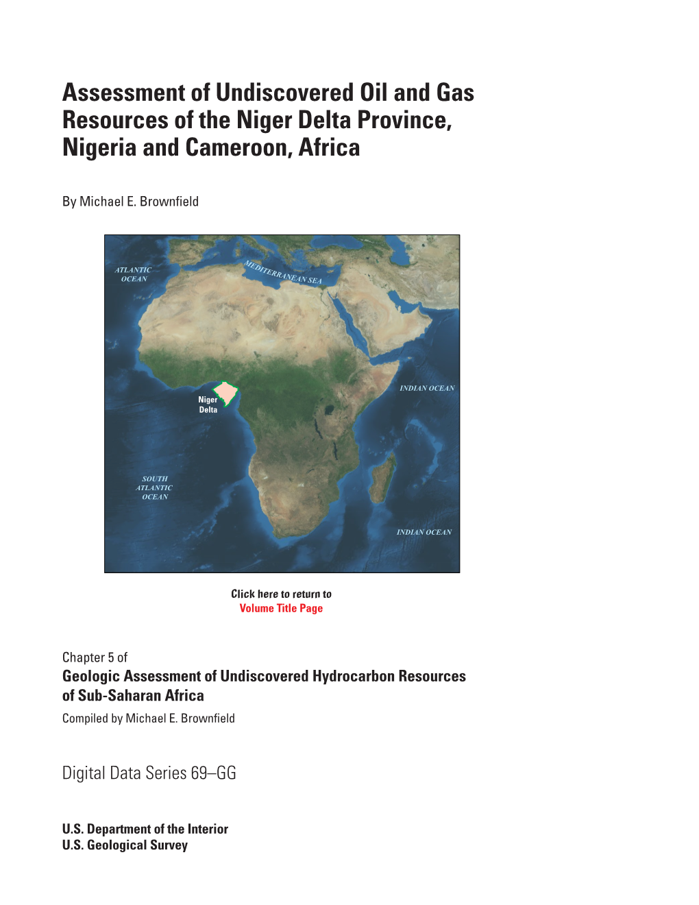 Assessment of Undiscovered Oil and Gas Resources of the Niger Delta Province, Nigeria and Cameroon, Africa