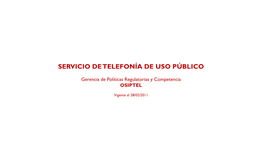 Oferta Comercial Residencial De Servicios Públicos De Telecomunicaciones