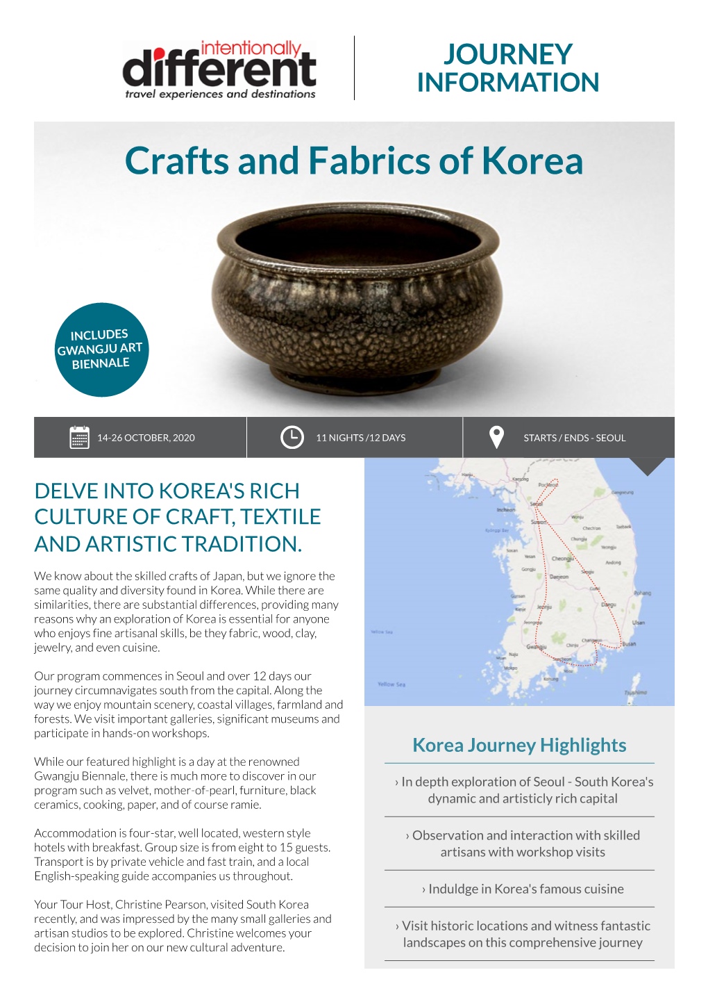 Crafts and Fabrics of Korea