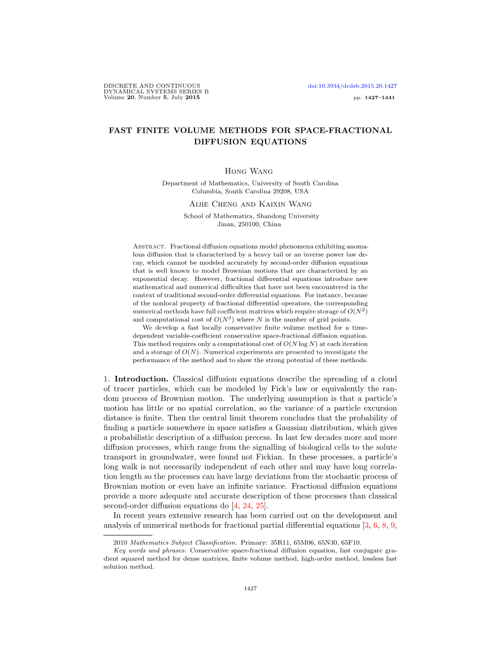Fast Finite Volume Methods for Space-Fractional Diffusion Equations