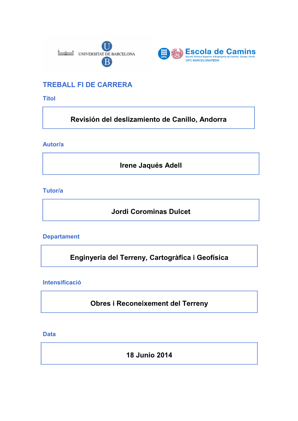 Revisión Del Deslizamiento De Canillo, Andorra