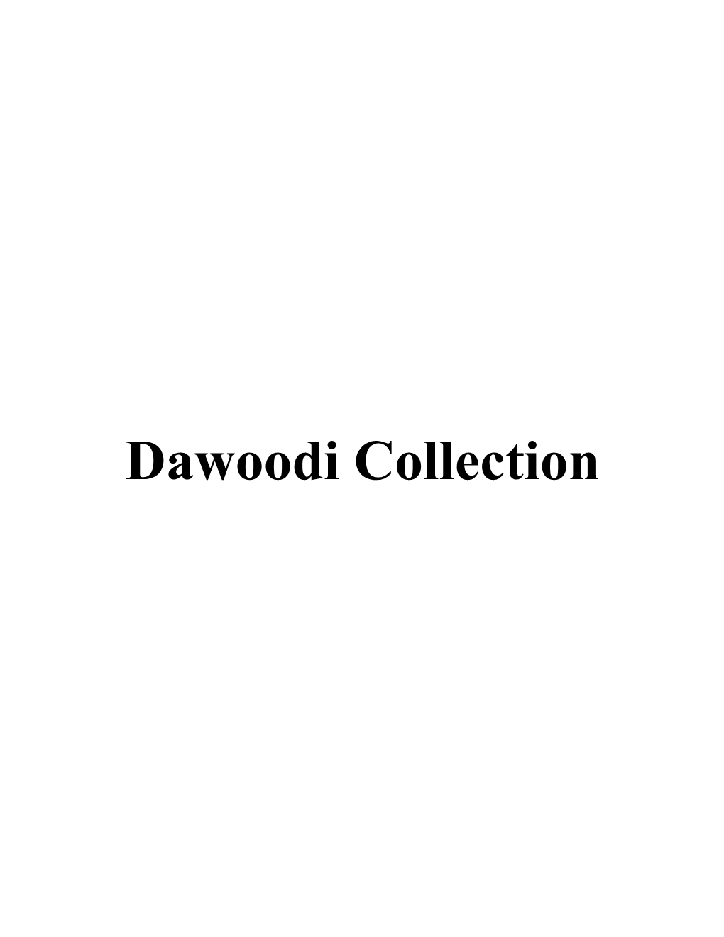 Dawoodi Collection