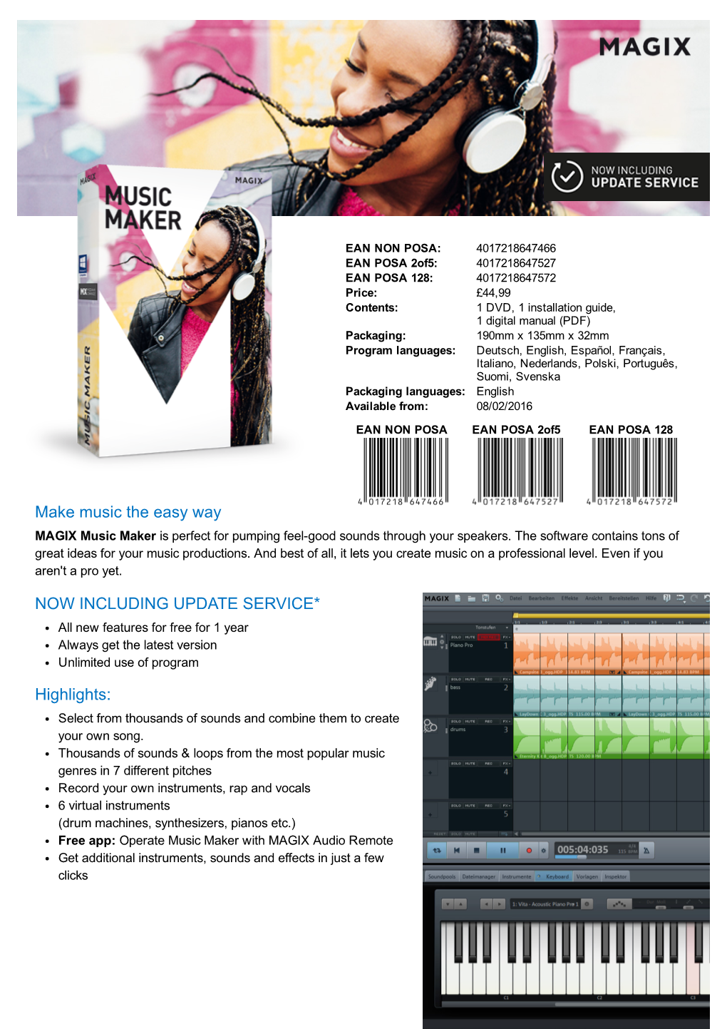 Make Music the Easy Way NOW INCLUDING UPDATE SERVICE