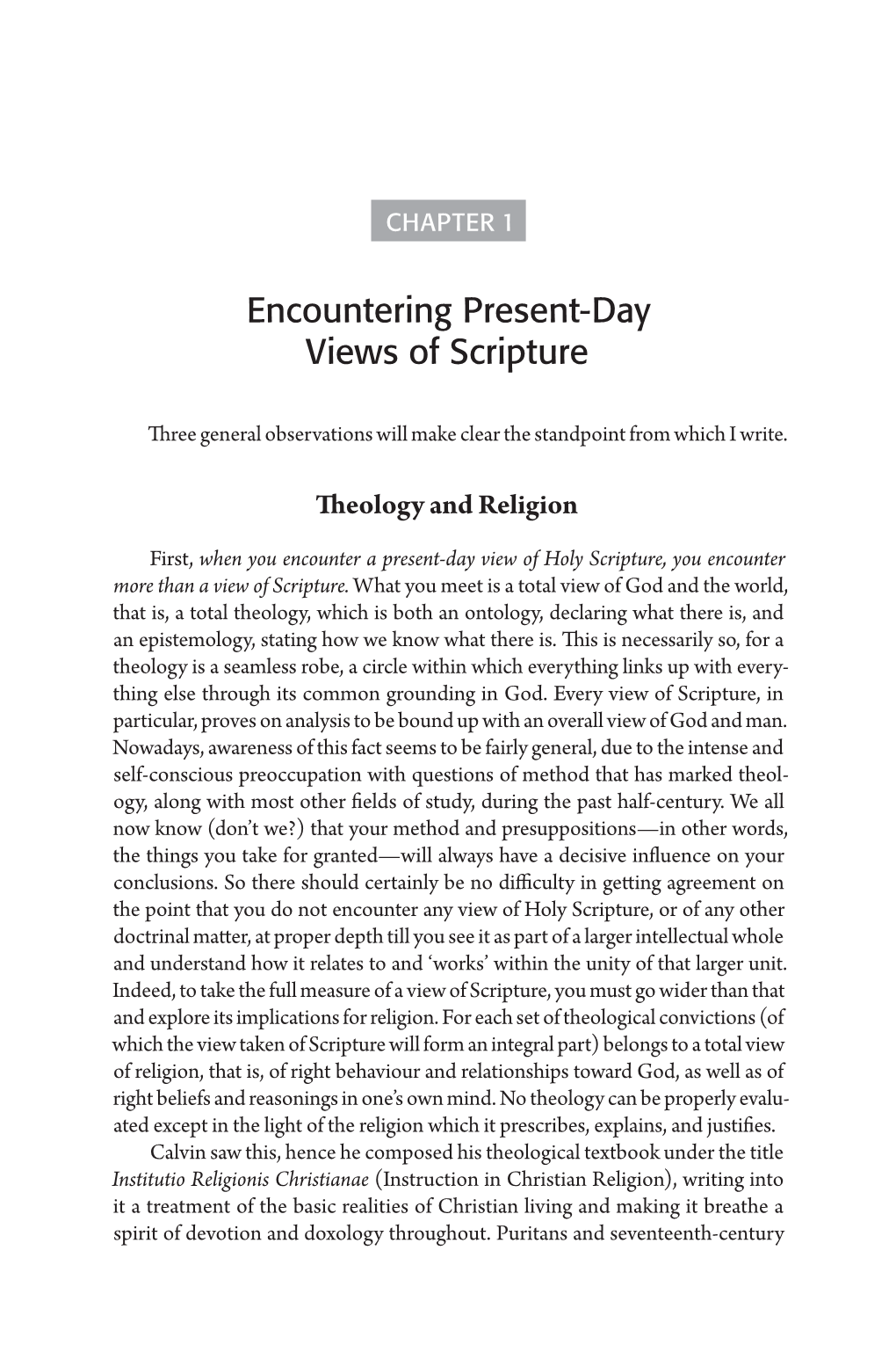 Encountering Present-Day Views of Scripture