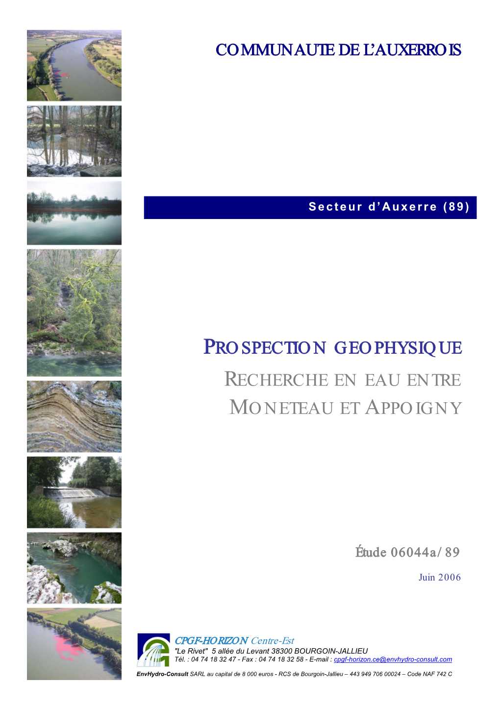 Prospection Geophysique Recherche En Eau Entre Moneteau Et Appoigny