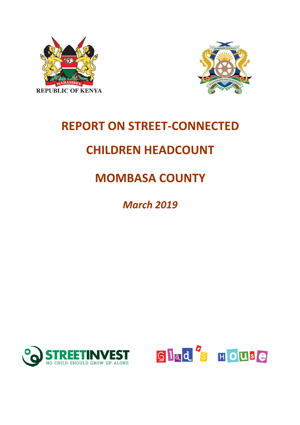 Report on Street-Connected Children Headcount