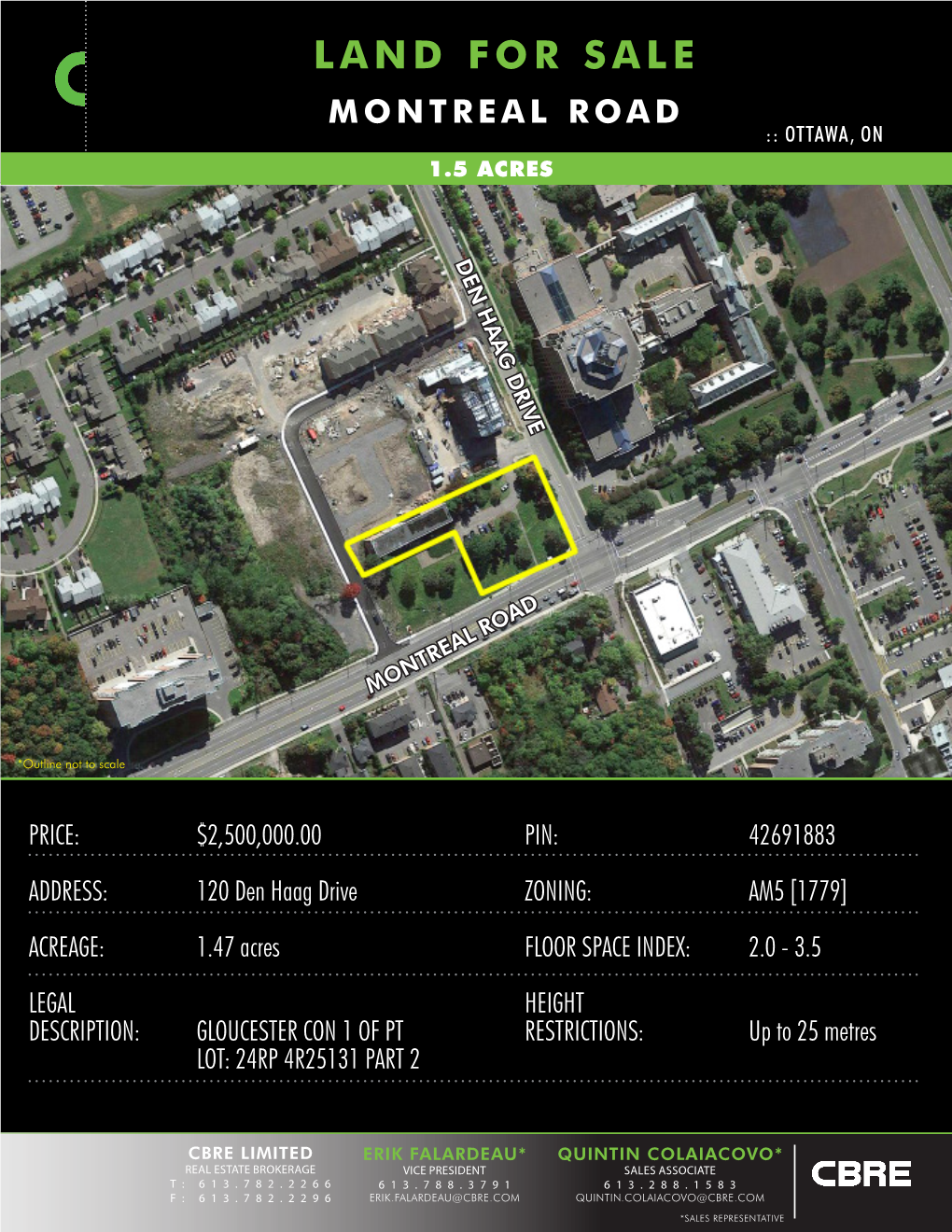 Land for Sale Montreal Road :: Ottawa, on 1.5 Acres