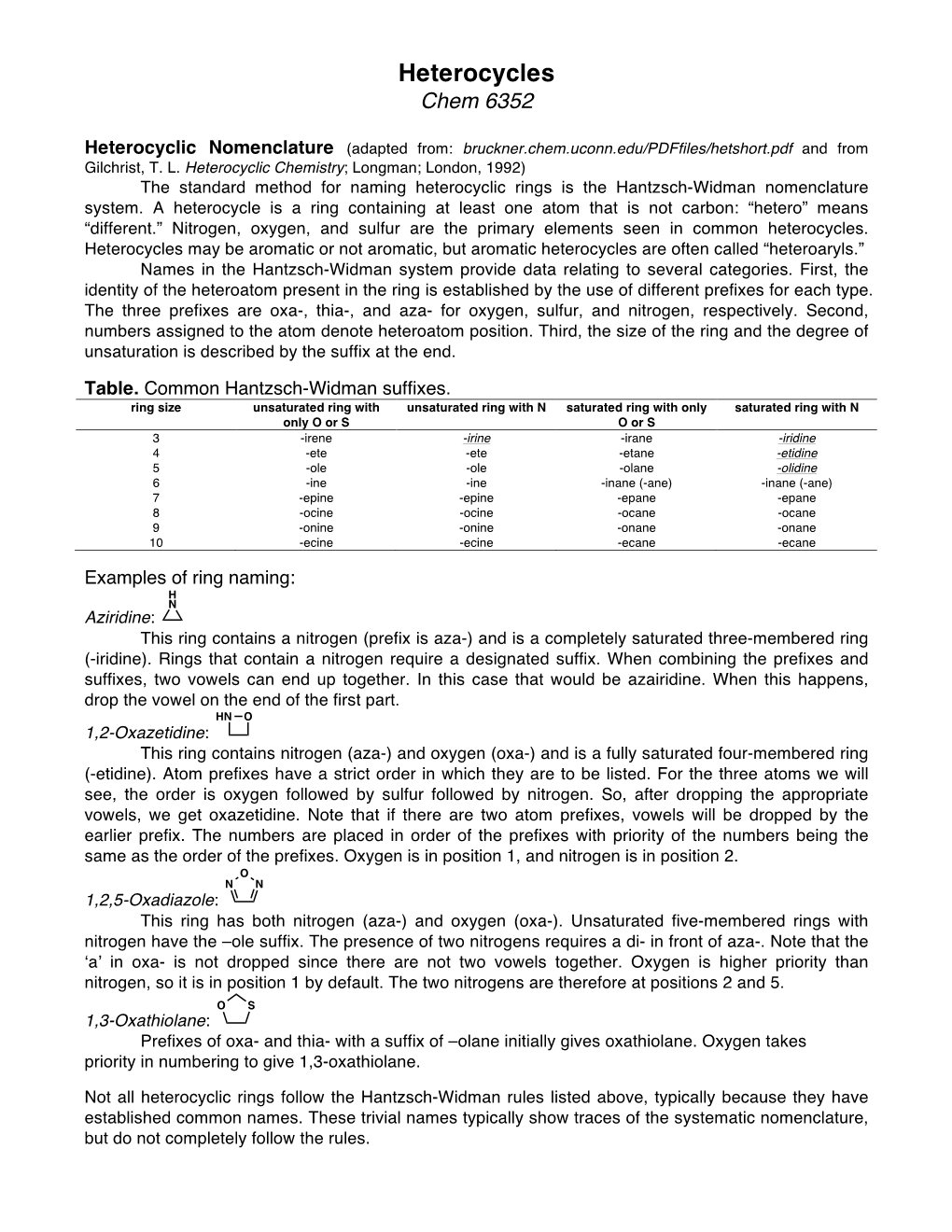 Heterocycles Chem 6352