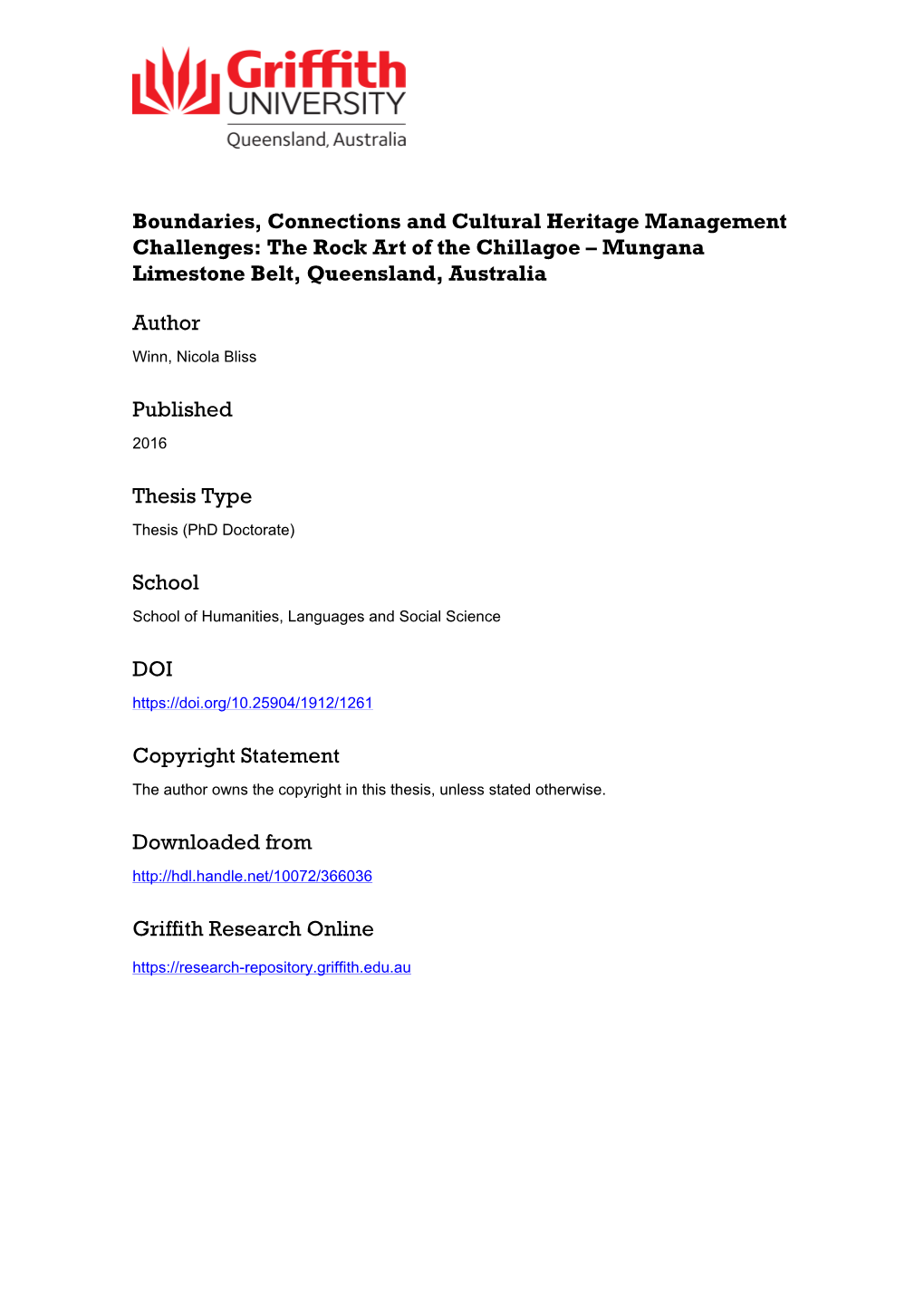 Boundaries, Connections and Cultural Heritage Management Challenges: the Rock Art of the Chillagoe – Mungana Limestone Belt, Queensland, Australia