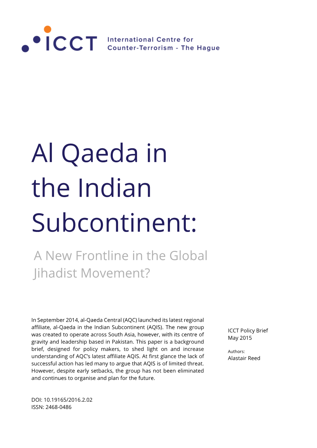 Al Qaeda in the Indian Subcontinent