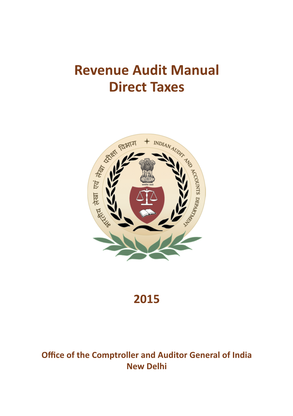 Revenue Audit Manual Direct Taxes