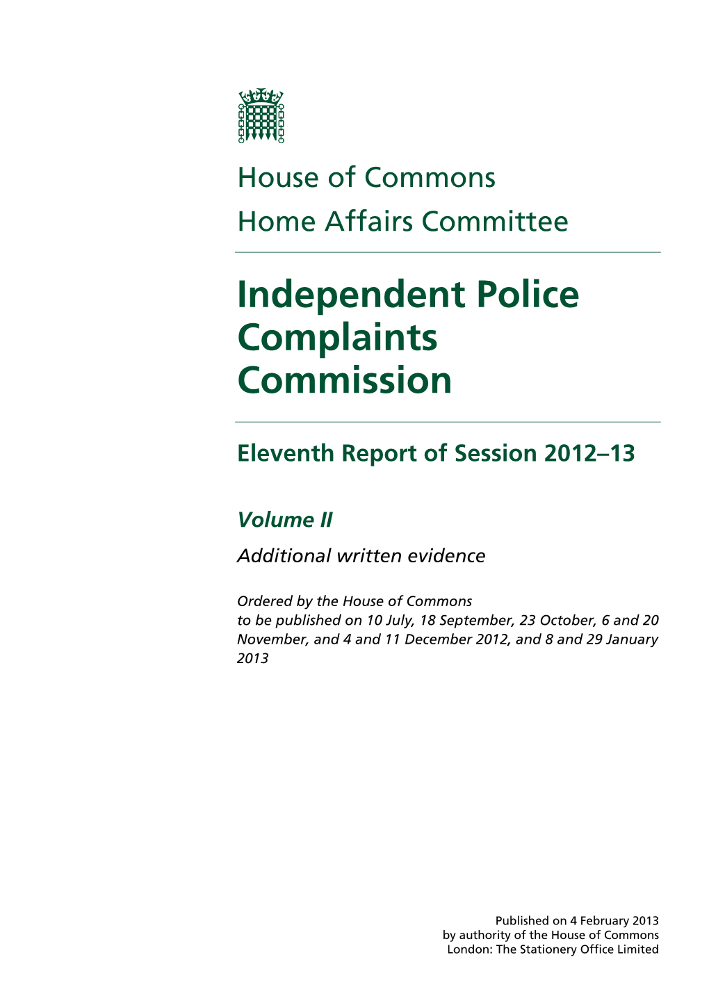 Independent Police Complaints Commission
