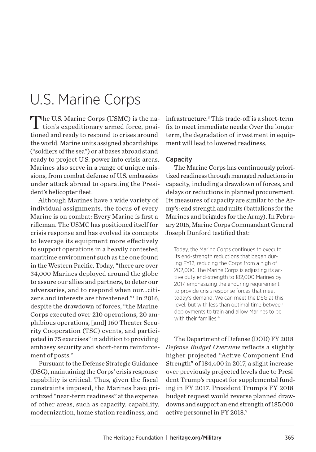 U.S. Marine Corps (USMC) Is the Na Marine Corps (USMC) He U.S