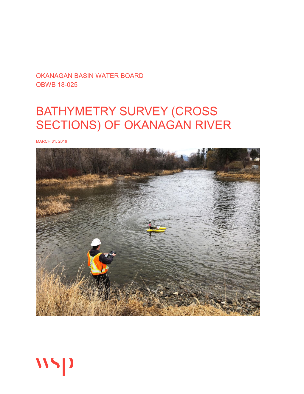 Bathymetry Survey (Cross Sections) of Okanagan River