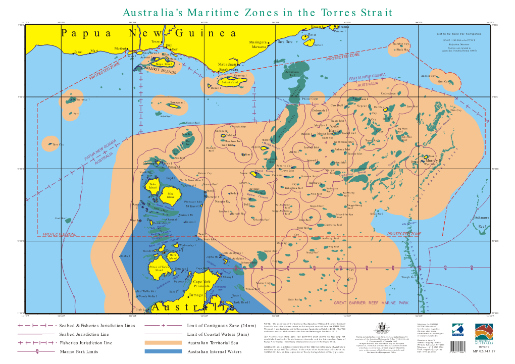 Seabed & Fisheries Jurisdiction Lines Seabed Jurisdiction Line Marine