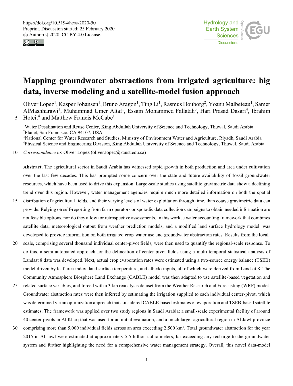 Mapping Groundwater Abstractions from Irrigated Agriculture