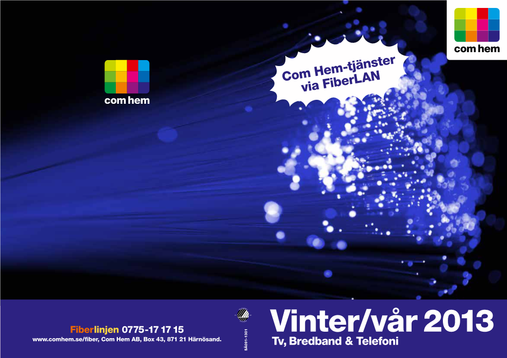 Comhem Folder Programpaket Januari 2013