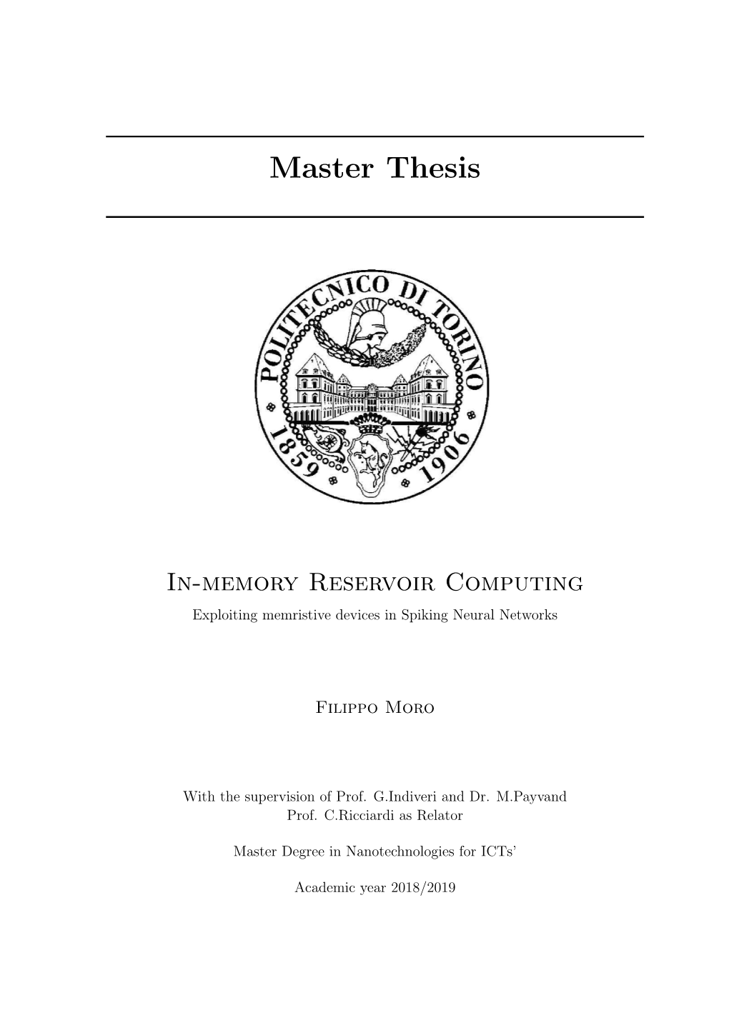 Master Thesis