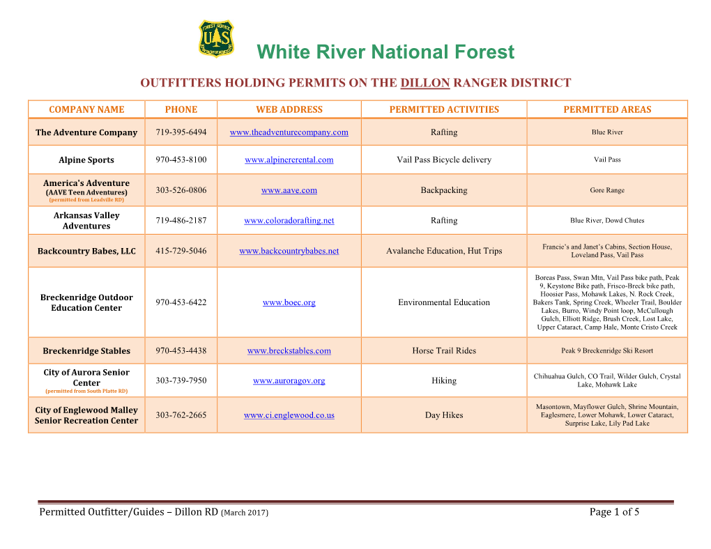 White River National Forest