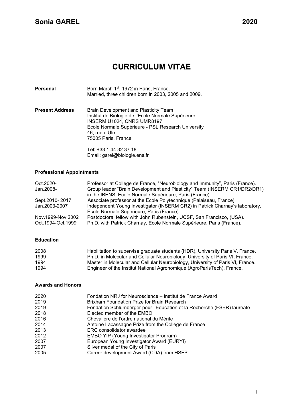 Curriculum Vitae