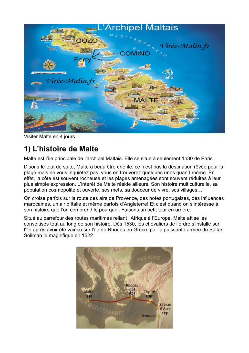 1) L'histoire De Malte