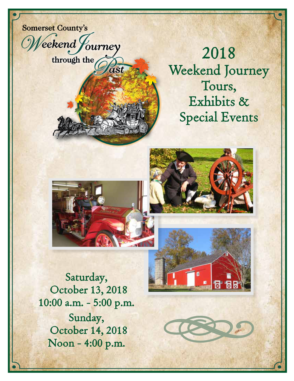 Weekend Journey Tours, Exhibits & Special Events