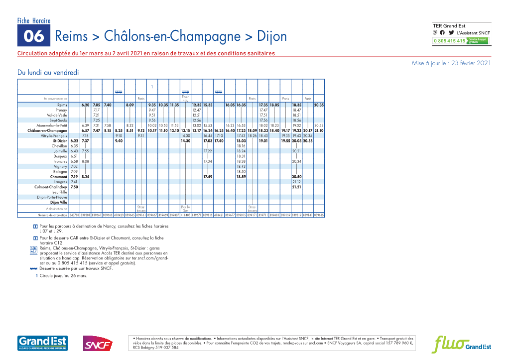 06 Reims > Châlons-En-Champagne > Dijon